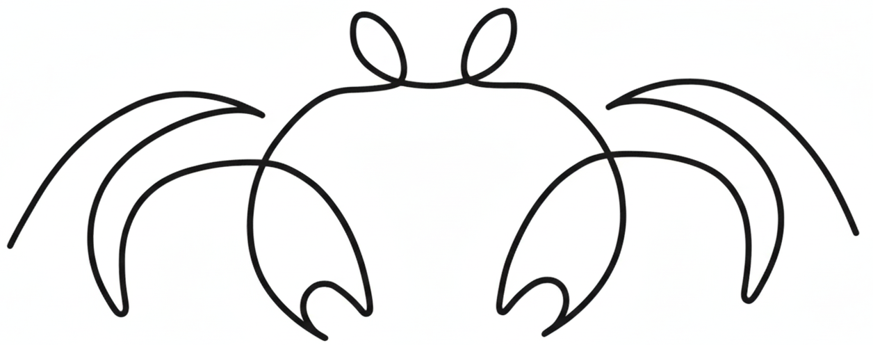 Les crabes au bout des pieds